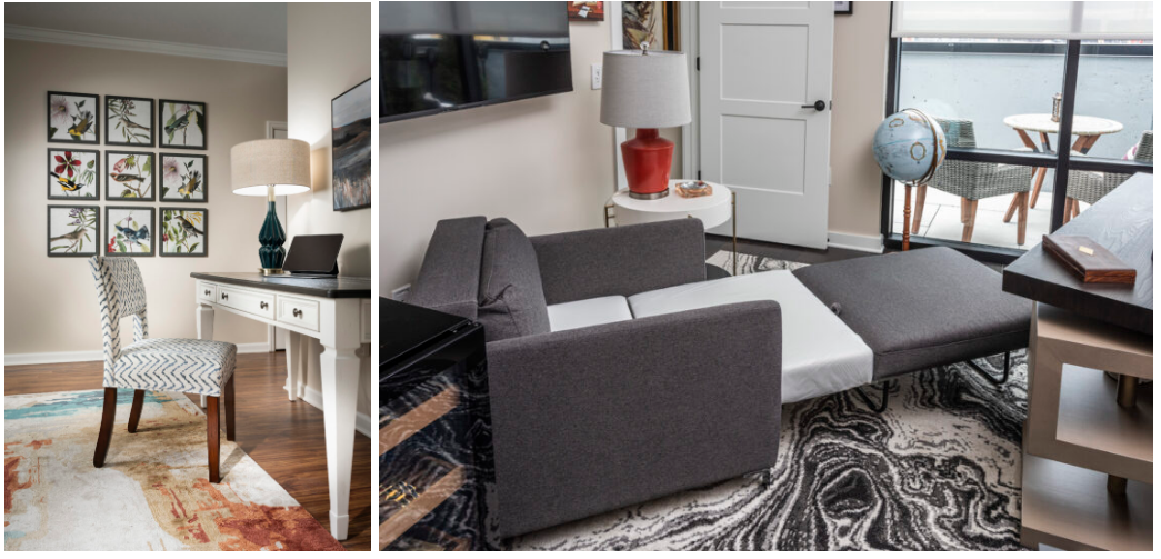 Small Space Transformed Into Home Office